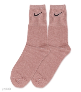 جوراب ساقدار کش انگلیسی طرح Nike طیف بنفش