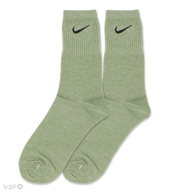 جوراب ساقدار کش انگلیسی طرح Nike طیف سبز