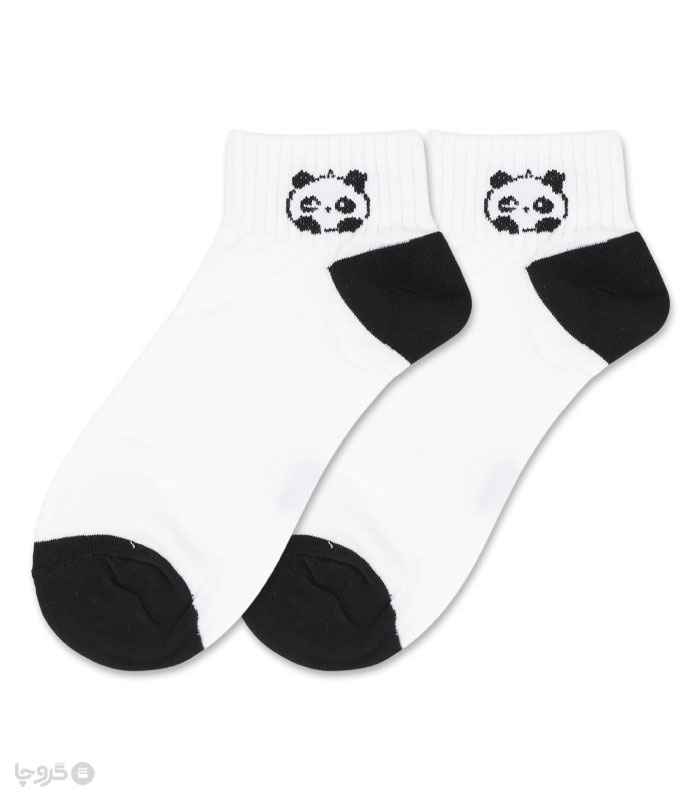 خرید جوراب مچی زنانه کش انگلیسی طرح Panda