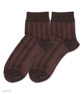 جوراب نیم ساق فانی ساکس کد 4000002 طرح راه راه