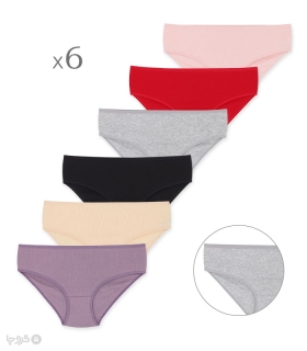 پک شورت زنانه اسلیپ نخی کبریتی Misspel میسپل کد 6200 طرح 5 - بسته 6 عددی