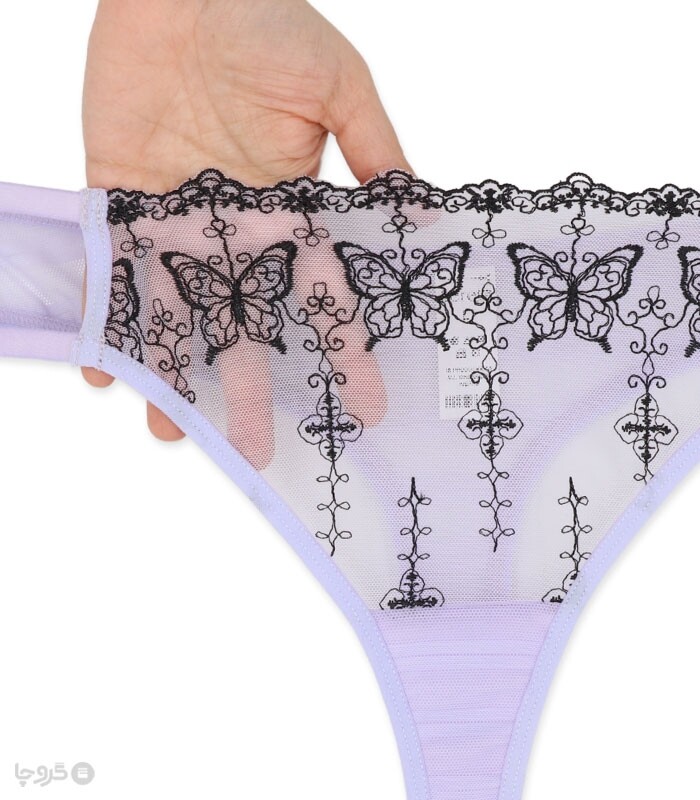 ست شورت و سوتین توری فنردار Bereta برتا گلدوزی کد 2420LAV