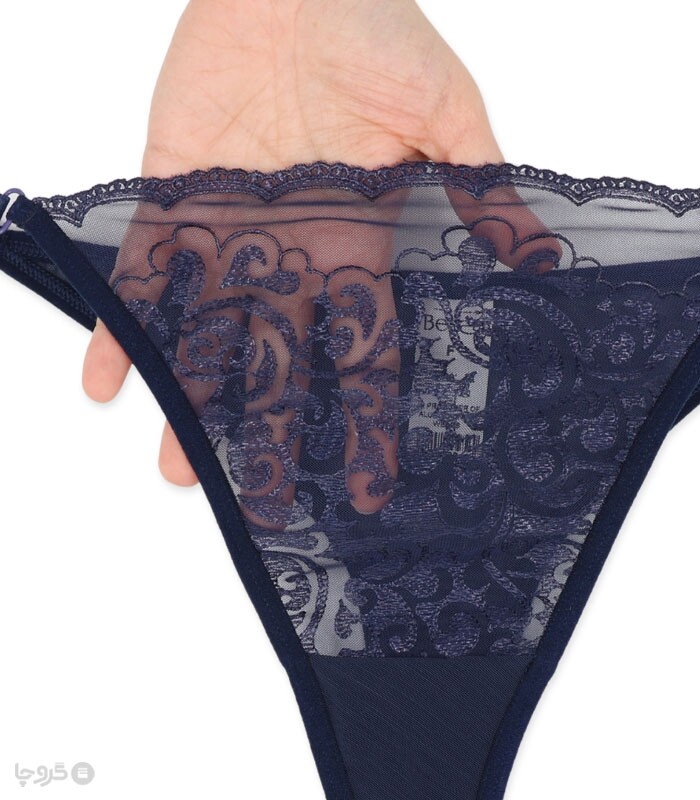 ست شورت و سوتین توری فنردار Bereta برتا گلدوزی کد 2420ENB