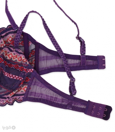 ست شورت و سوتین توری فنردار Bereta برتا گلدوزی کد 2420PU
