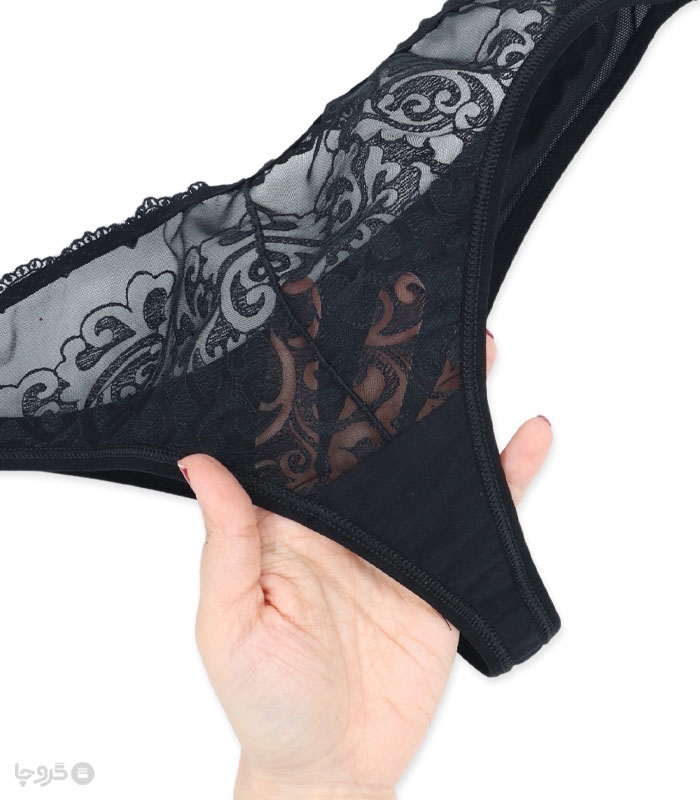 ست شورت و سوتین توری فنردار Bereta برتا گلدوزی کد 2420AB