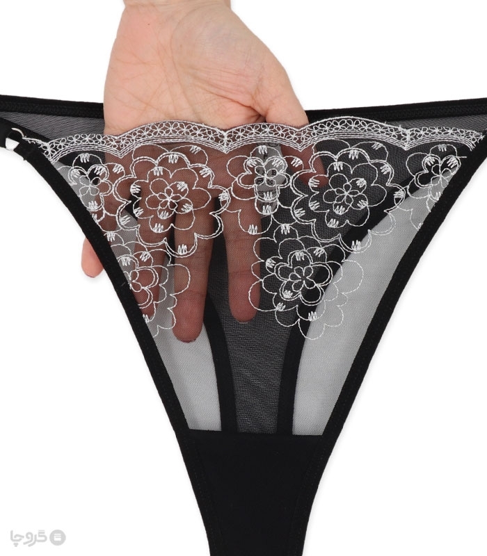 ست شورت و سوتین توری فنردار Bereta برتا گلدوزی کد 2420SS