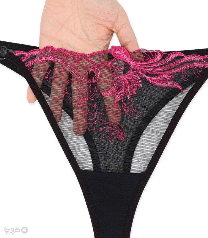 ست شورت و سوتین توری فنردار Bereta برتا گلدوزی کد 2511EB