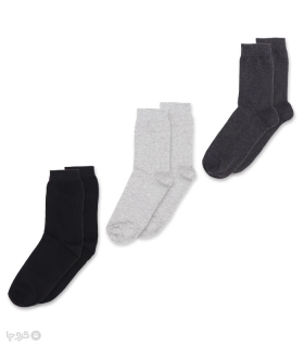 پک جوراب ساقدار دل مد گروپ طرح ساده - بسته 3 جفتی