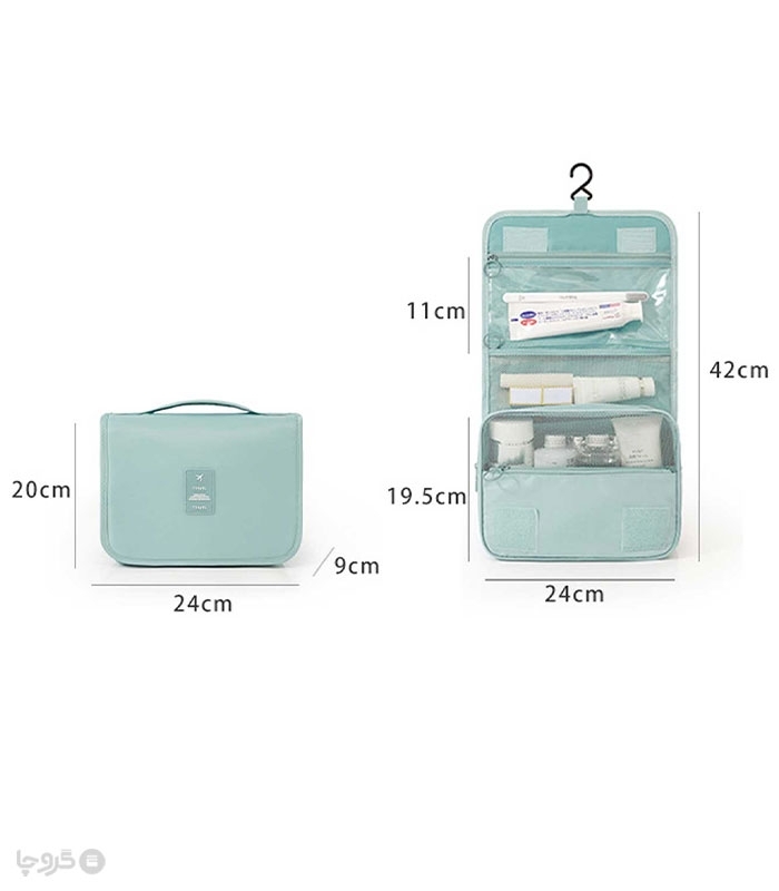 کیف نظم دهنده مسافرتی لوازم آرایشی و بهداشتی کد 2501 طرح‌دار