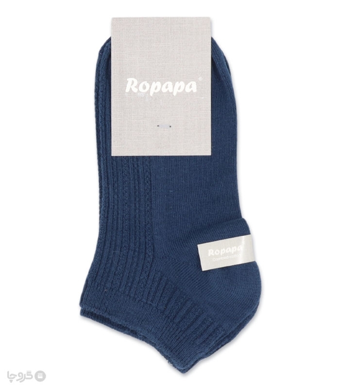 جوراب مچی Ropapa روپاپا طرح ژاکارد زنجیری