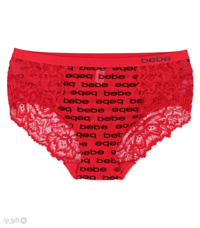 شورت زنانه اسلیپ تور و گیپور طرح مخمل Bebe