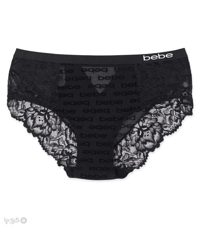 شورت زنانه اسلیپ تور و گیپور طرح مخمل Bebe