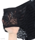 شورت زنانه اسلیپ تور و گیپور طرح مخمل Bebe
