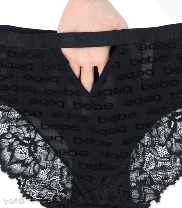 شورت زنانه اسلیپ تور و گیپور طرح مخمل Bebe