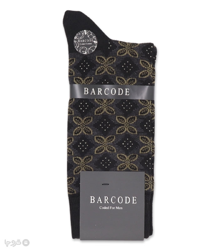 جوراب ساقدار Barcode بارکد طرح فلوربنو