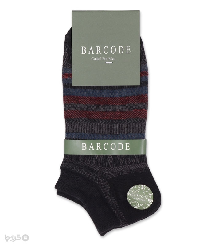 جوراب مچی Barcode بارکد طرح Graphite Touch