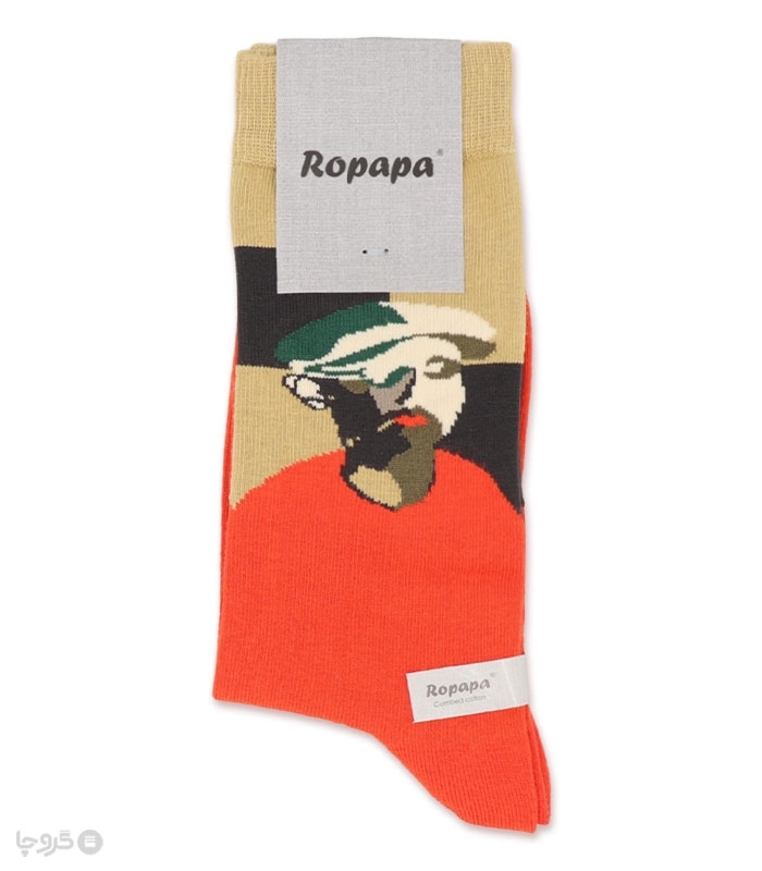جوراب ساقدار Ropapa روپاپا طرح چهره نو