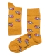 جوراب ساقدار داینو ساکس طرح تن تن و میلو زرد