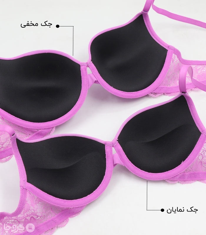 سوتین Neev نیو کاپدار جک دار فنردار پرسی میکروفایبر و دانتل کد Belka 2057