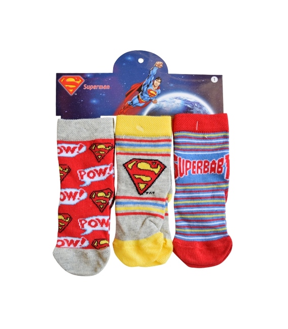جوراب بچگانه نیم ساق Çimpa چیمپا طرح سوپرمن - سه جفت
