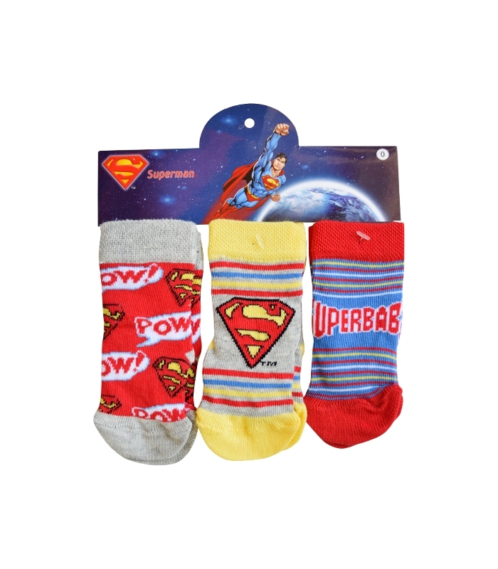 جوراب بچگانه نیم ساق Çimpa چیمپا طرح سوپرمن - سه جفت