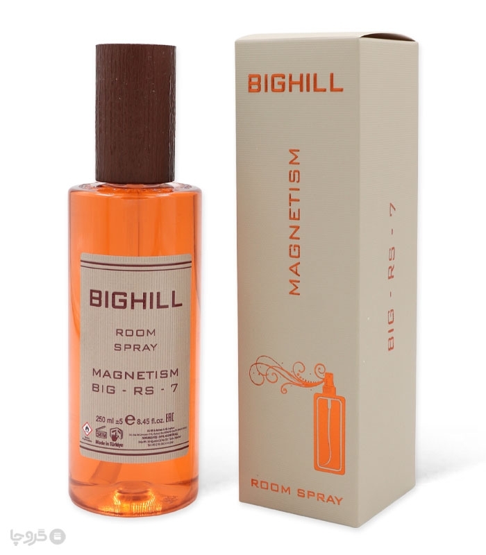 خرید اسپری خوشبو کننده هوا بیگهیل Bighill کد RS-7 رایحه Magnetism