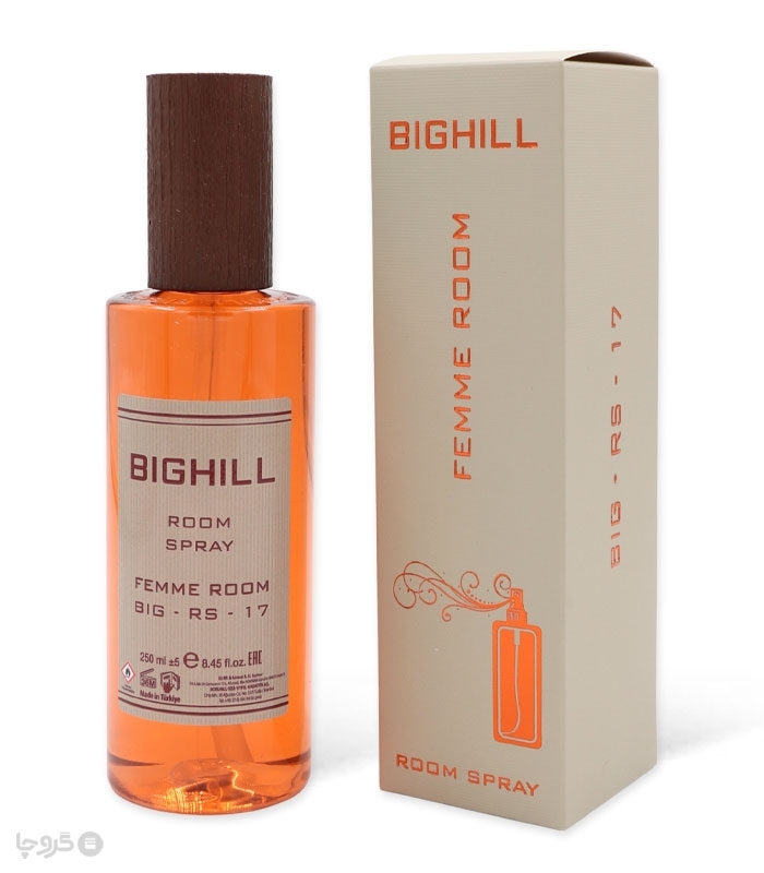 خرید اسپری خوشبو کننده هوا بیگهیل Bighill کد RS-17 رایحه Femme Room