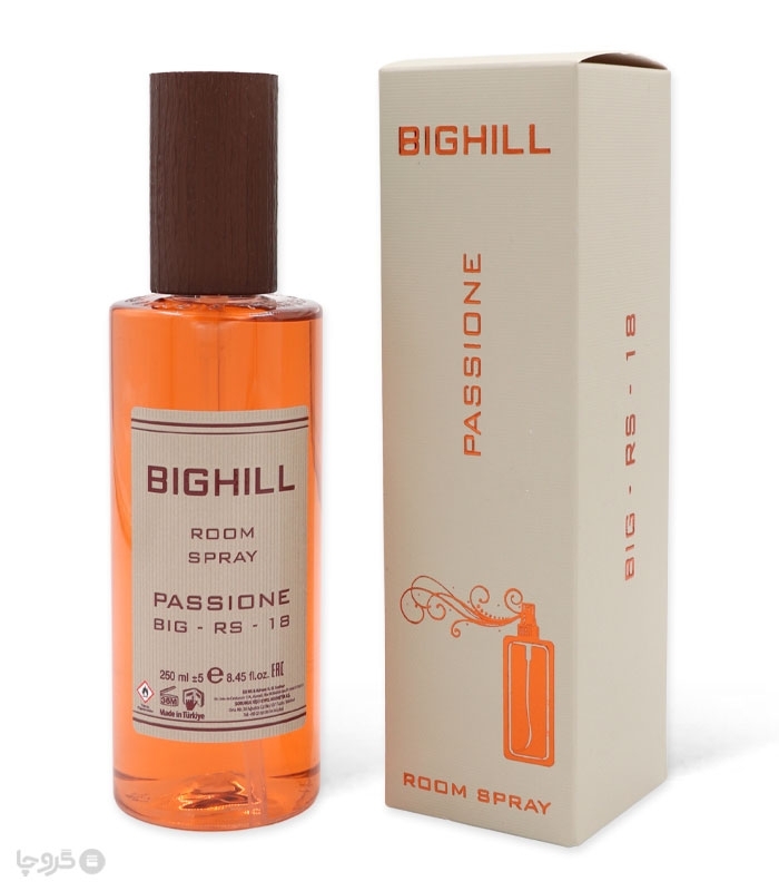 خرید اسپری خوشبو کننده هوا بیگهیل Bighill کد RS-18 رایحه Passione