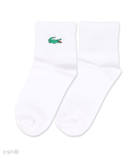 جوراب نیم ساق کش انگلیسی Abnous آبنوس گلدوزی طرح Lacoste