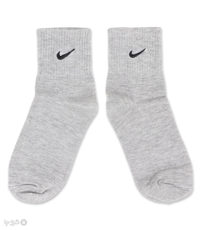 جوراب نیم ساق زنانه کش انگلیسی Abnous آبنوس گلدوزی طرح Nike