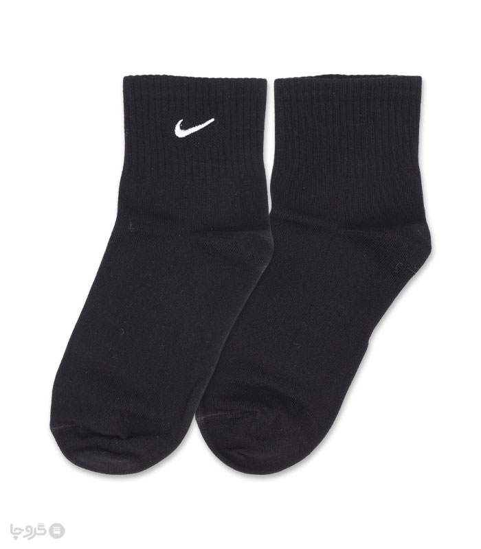 جوراب نیم ساق زنانه کش انگلیسی Abnous آبنوس گلدوزی طرح Nike