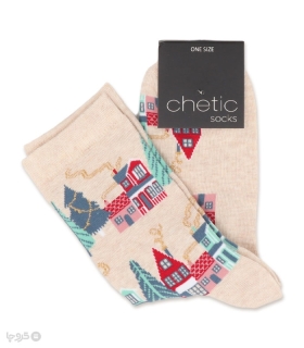 جوراب ساقدار Chetic چتیک طرح کریسمس