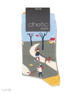 جوراب ساقدار Chetic چتیک طرح پیاده روی در طبیعت