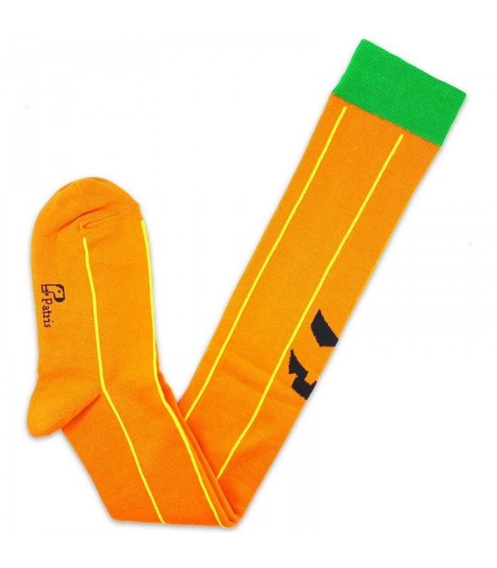 جوراب بالای زانو نانو پاتریس طرح کدو تنبل