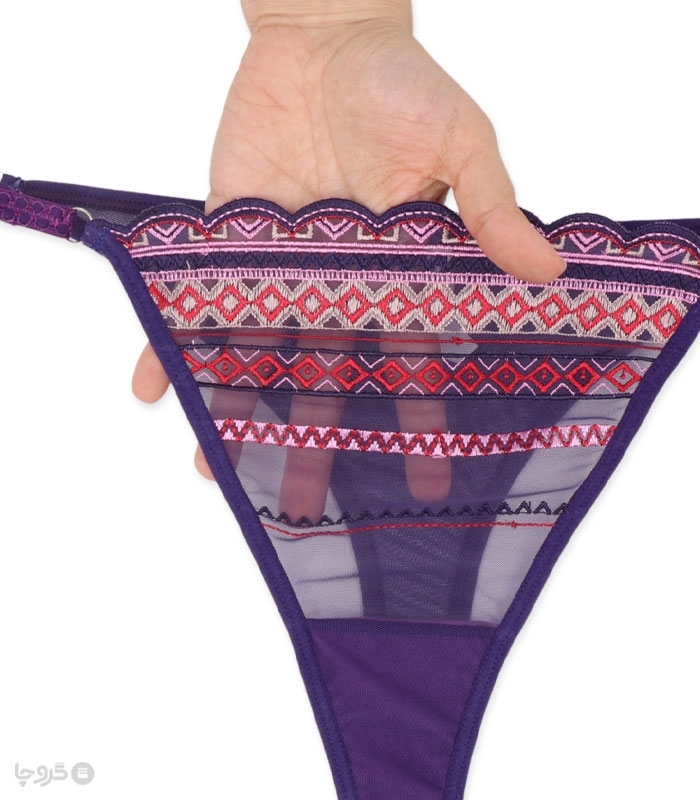ست شورت و سوتین توری فنردار Bereta برتا گلدوزی کد 1031PP