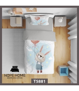 خرید سرویس روتختی کودک میکروفایبر NopeHome نوپه هوم کد T5881 طرح خرگوش