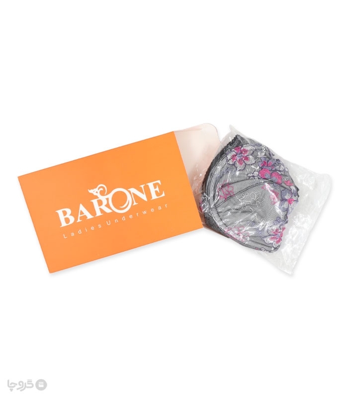ست شورت و سوتین توری فنردار Barone بارون گلدوزی کد 390