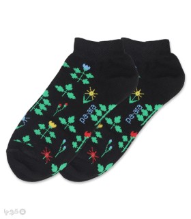 خرید جوراب نانو مچی زنانه پاآرا کد 102 طرح گل هندسی