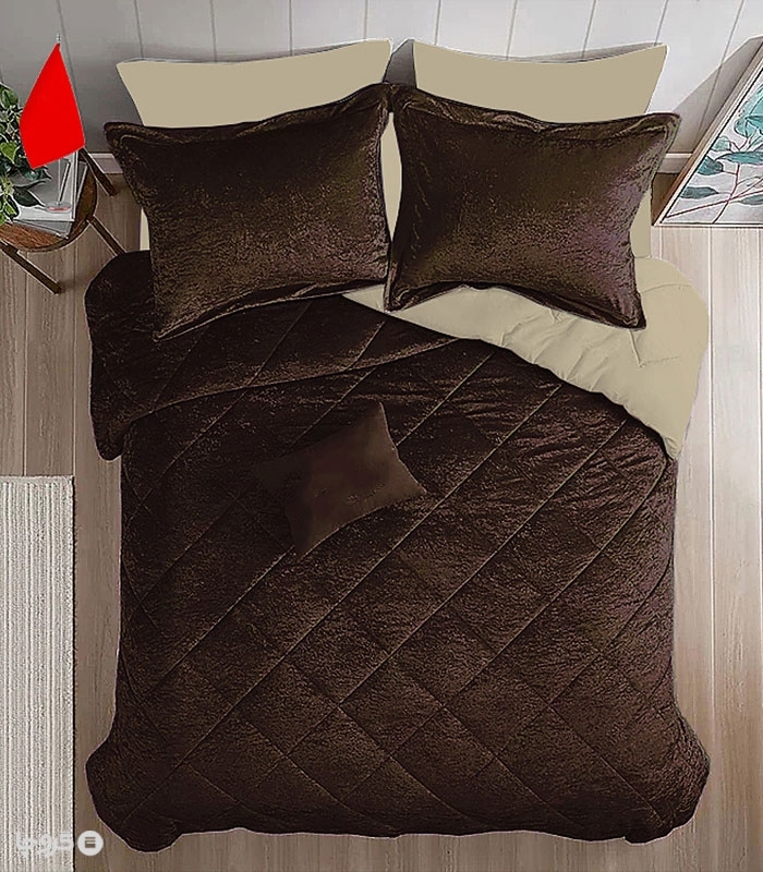 سرویس روتختی مخمل NopeHome نوپه هوم طرح لوزی ساده