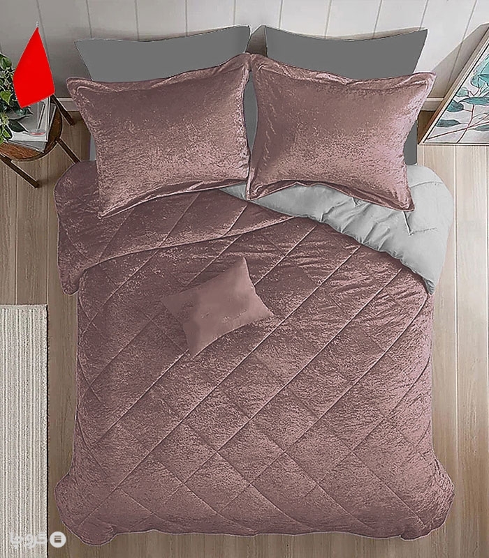 سرویس روتختی مخمل NopeHome نوپه هوم طرح لوزی ساده