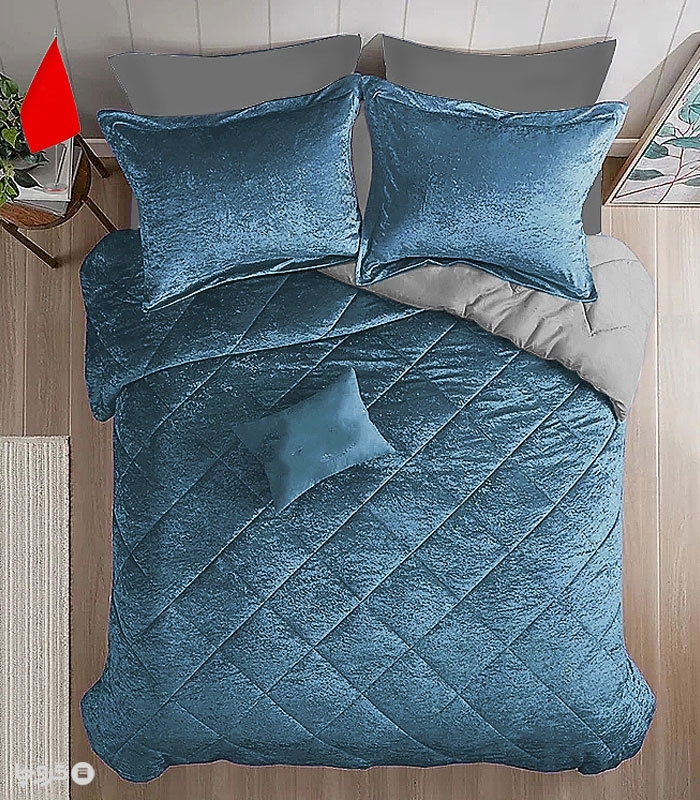 سرویس روتختی مخمل NopeHome نوپه هوم طرح لوزی ساده