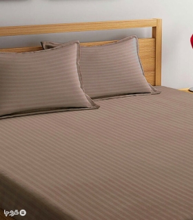 سرویس ملحفه و روبالشی میکروفایبر هتلی NopeHome نوپه هوم طرح راه راه