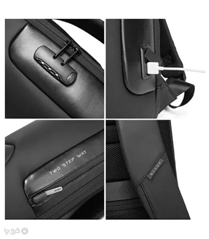 کوله پشتی ضد آب Bange بنج کد 7216 مناسب لپ تاپ و تبلت - دارای درگاه USB