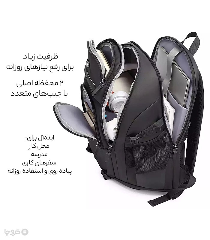 کوله پشتی ضد آب Bange بنج کد KA-0001 مناسب لپ تاپ و تبلت