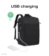 کوله پشتی سفری ضد آب Bange بنج کد 1801 - دارای درگاه USB