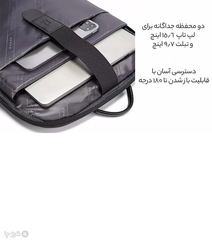 کوله پشتی ضد آب Bange بنج کد 2950 مناسب لپ تاپ و تبلت