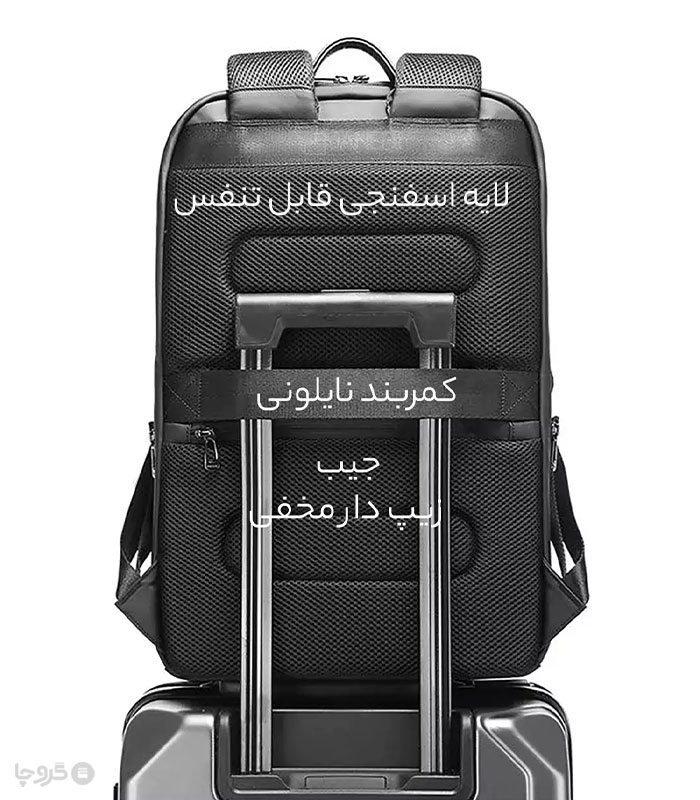 کوله پشتی ضد آب Bange بنج کد 2950 مناسب لپ تاپ و تبلت