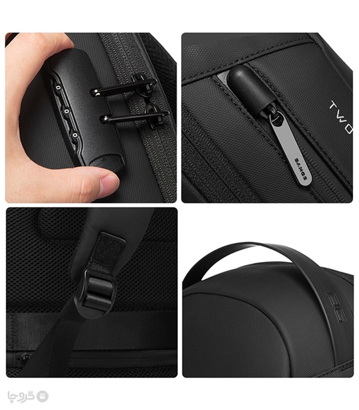 کوله پشتی ضد آب و ضد سرقت Bange بنج کد 7225 مناسب لپ تاپ و تبلت - دارای درگاه USB