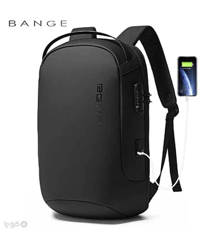 کوله پشتی ضد آب و ضد سرقت Bange بنج کد 7225 مناسب لپ تاپ و تبلت - دارای درگاه USB