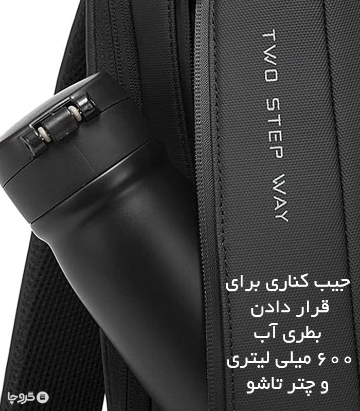 کوله پشتی ضد آب و ضد سرقت Bange بنج کد 7225 مناسب لپ تاپ و تبلت - دارای درگاه USB